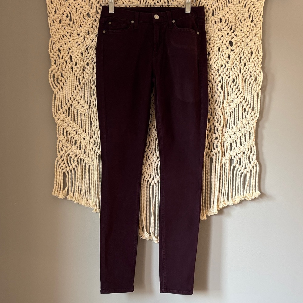 7 For All Mankind Women's Skinny Pants - Dark Purple